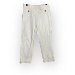 Carolina Herrera White Cropped Chino Pants